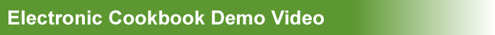Electronic Cookbook